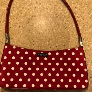 Kate Spade red polka dot purse